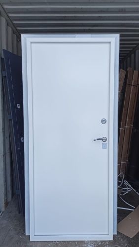 Белая входная дверь Z-1 White 1900мм металл-металл фото 5